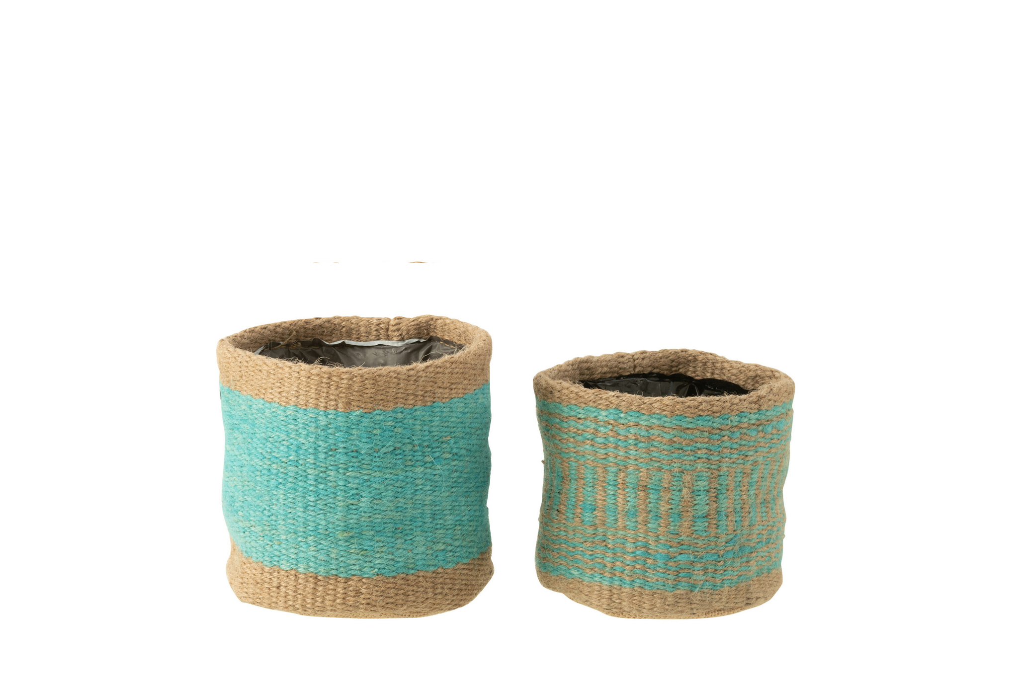 Mand Mellas Jute Blauw - Set van 2