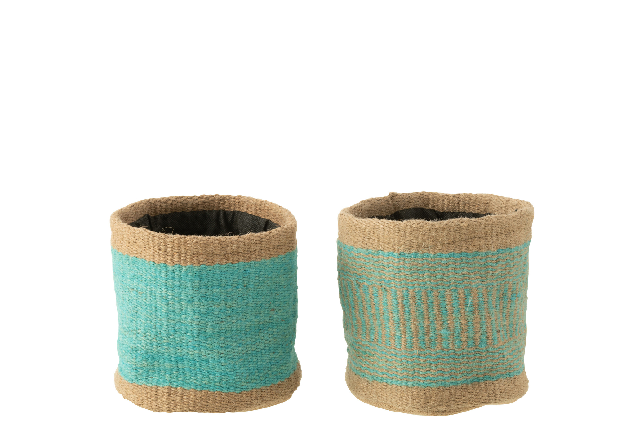 Mand Ceedone Jute Blauw - Set van 2