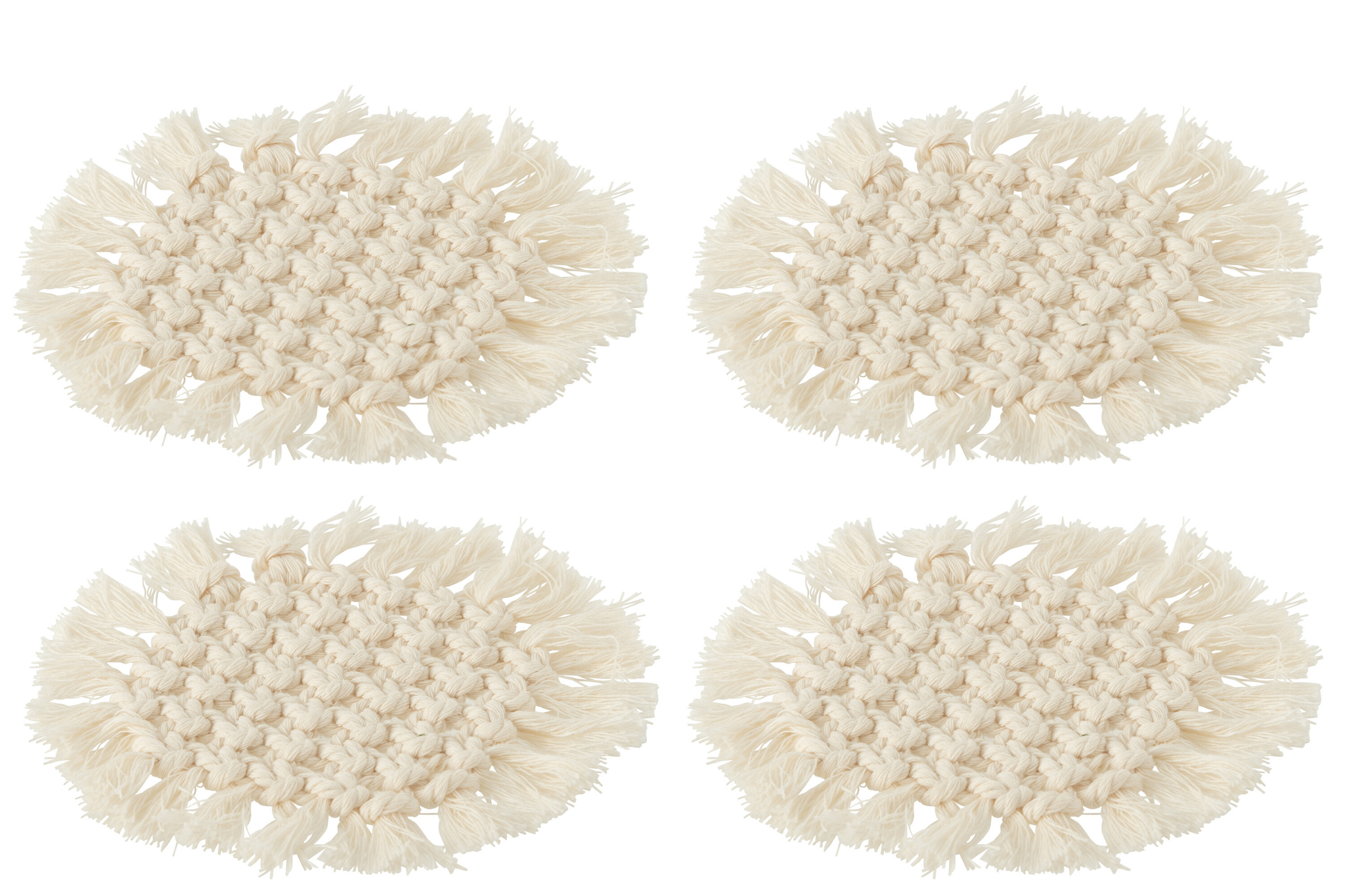 Onderzetter Baunno Polyester Beige - Set van 4