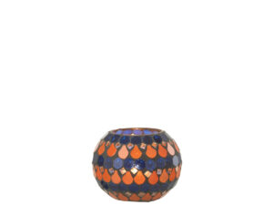 Waxinelichthouder Skimmoro Glas Blauw
