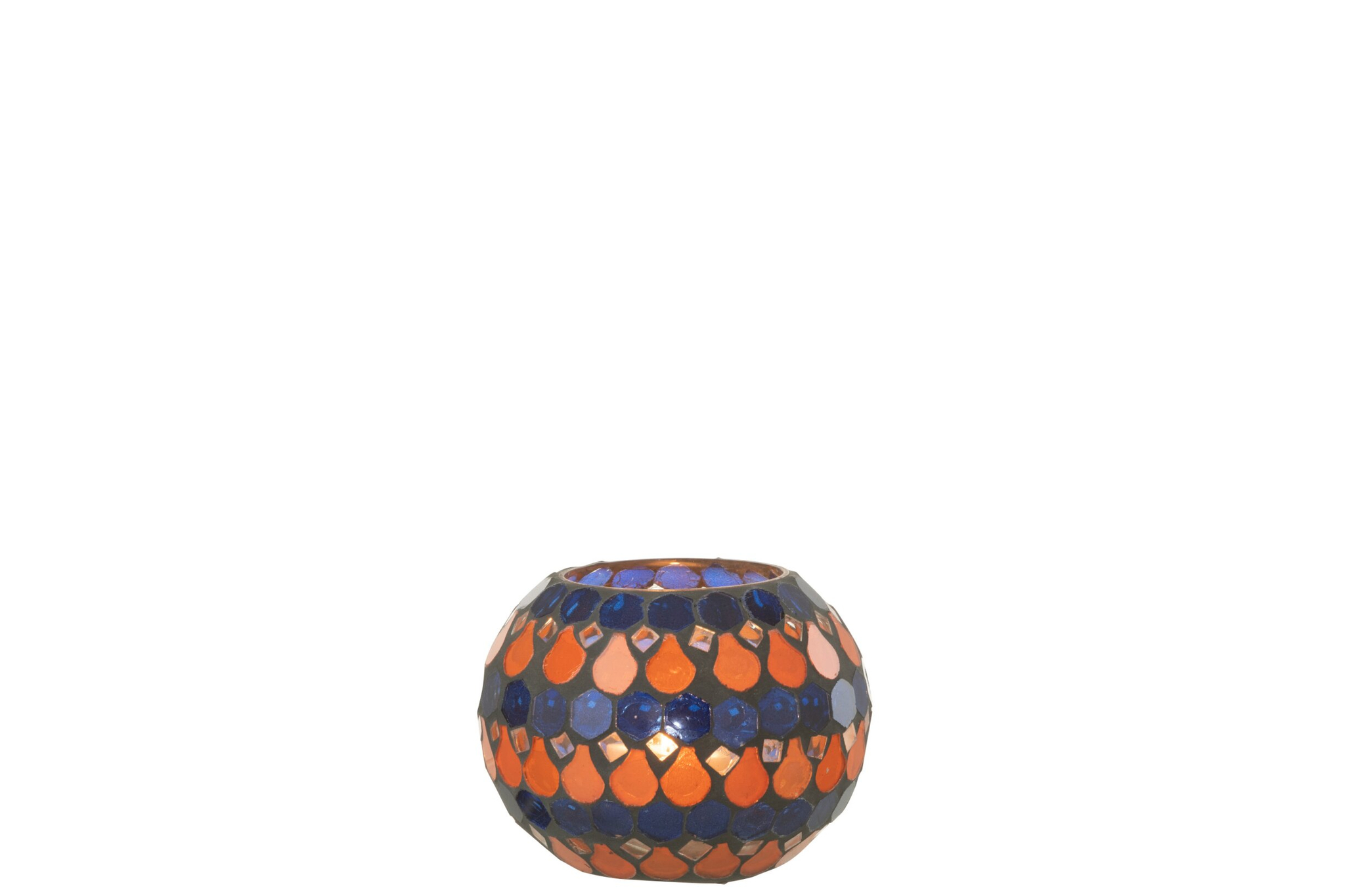 Waxinelichthouder Skimmoro Glas Blauw