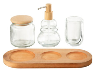 Woonaccessoire Skeinnek Glas Transparant - Set van 4