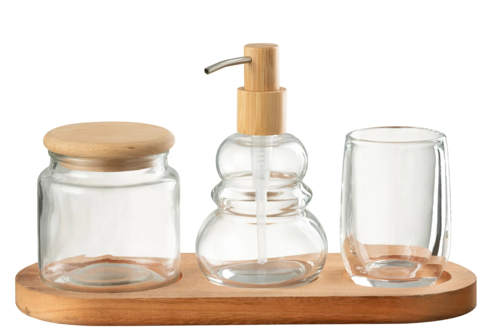 Woonaccessoire Skeinnek Glas Transparant - Set van 4 - Afbeelding 3