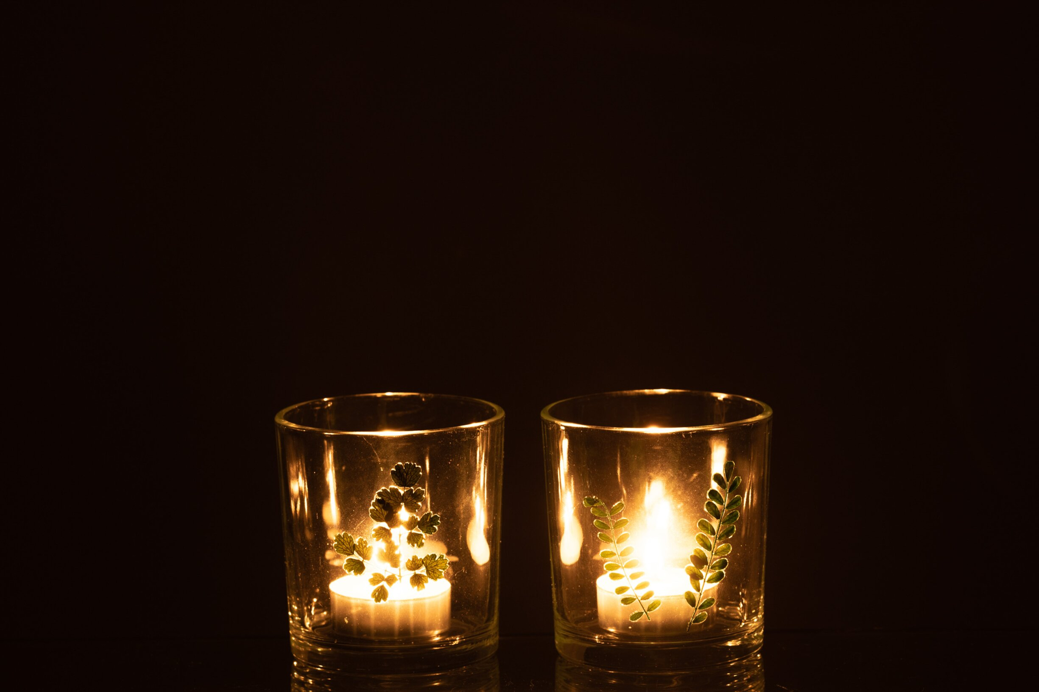 Waxinelichthouder Raubond Glas Meerkleurig - Set van 2 - Afbeelding 2
