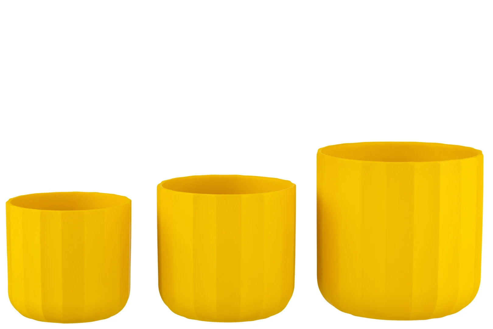 Bloempot Reiton Keramiek Geel H18 cm - Afbeelding 2
