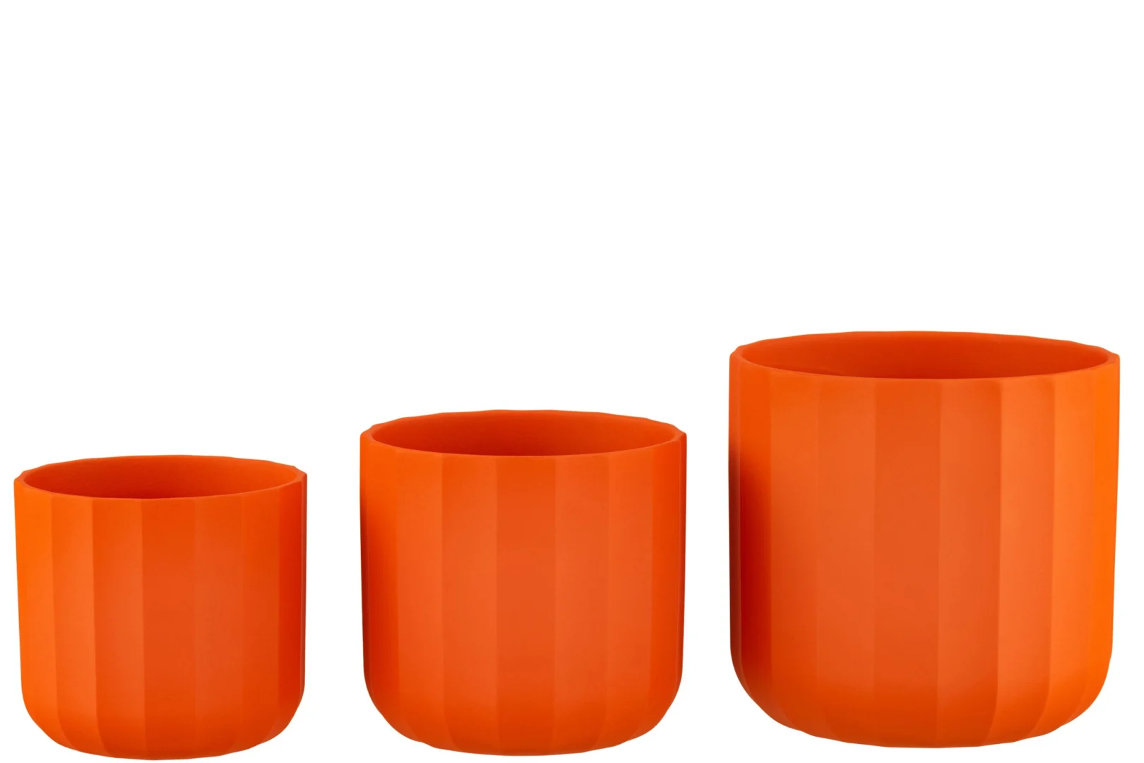 Bloempot Raukil Keramiek Oranje H18 cm - Afbeelding 2