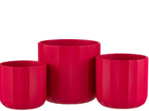 Bloempot Feerwerd Keramiek Roze H18 cm