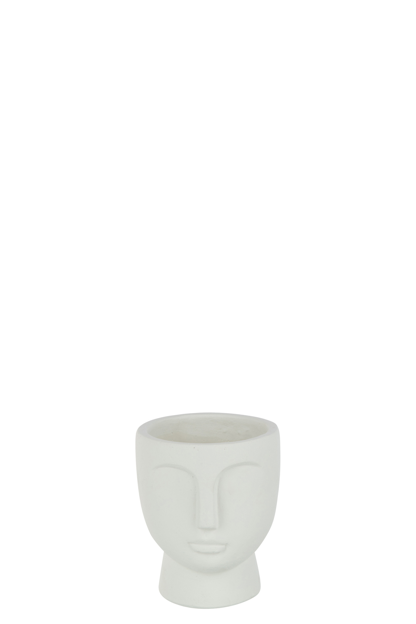 Bloempot Beenu Beton Wit H17,5 cm