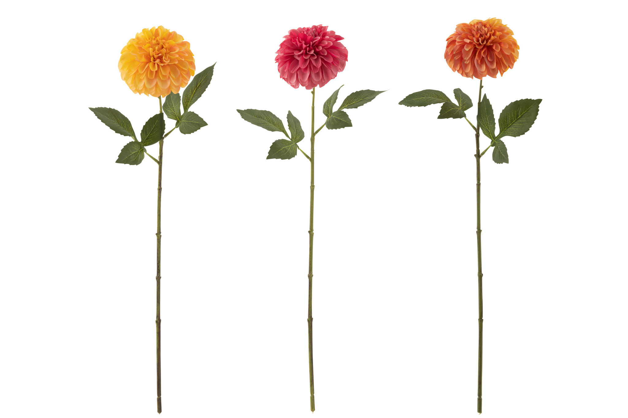 Kunstbloem Tausol Polyester Meerkleurig - Set van 3