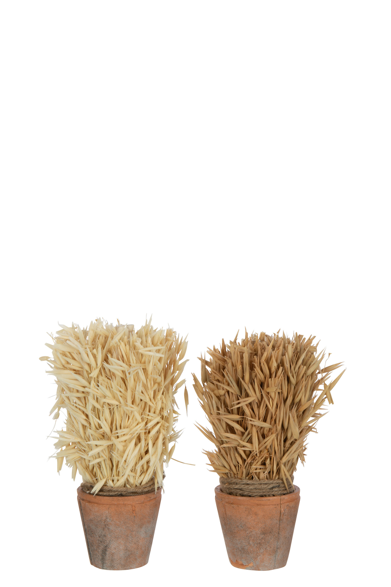 Pot Nernun Terracotta Naturel H20 cm - Set van 2 - Afbeelding 2
