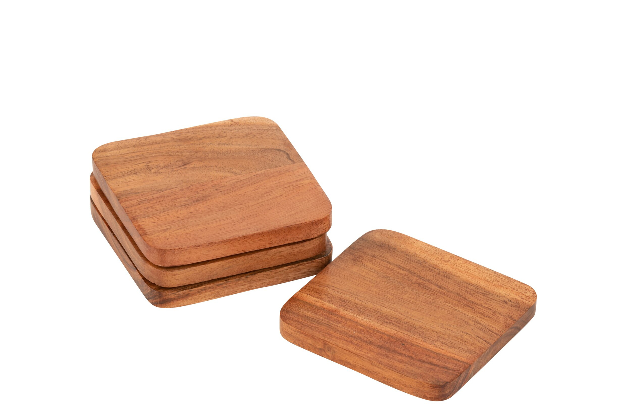 Onderzetter Baarmero Hout Naturel - Set van 4