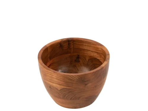Kom Lauldis Hout Naturel, compacte acaciahouten schaal met warme natuurlijke houtnerf