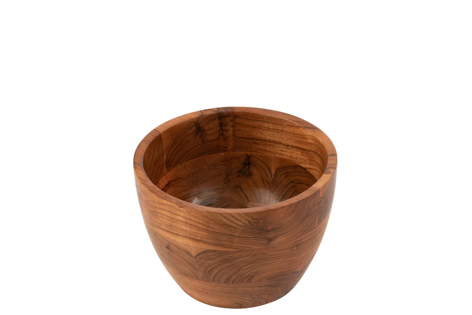 Kom Lauldis Hout Naturel, compacte acaciahouten schaal met warme natuurlijke houtnerf
