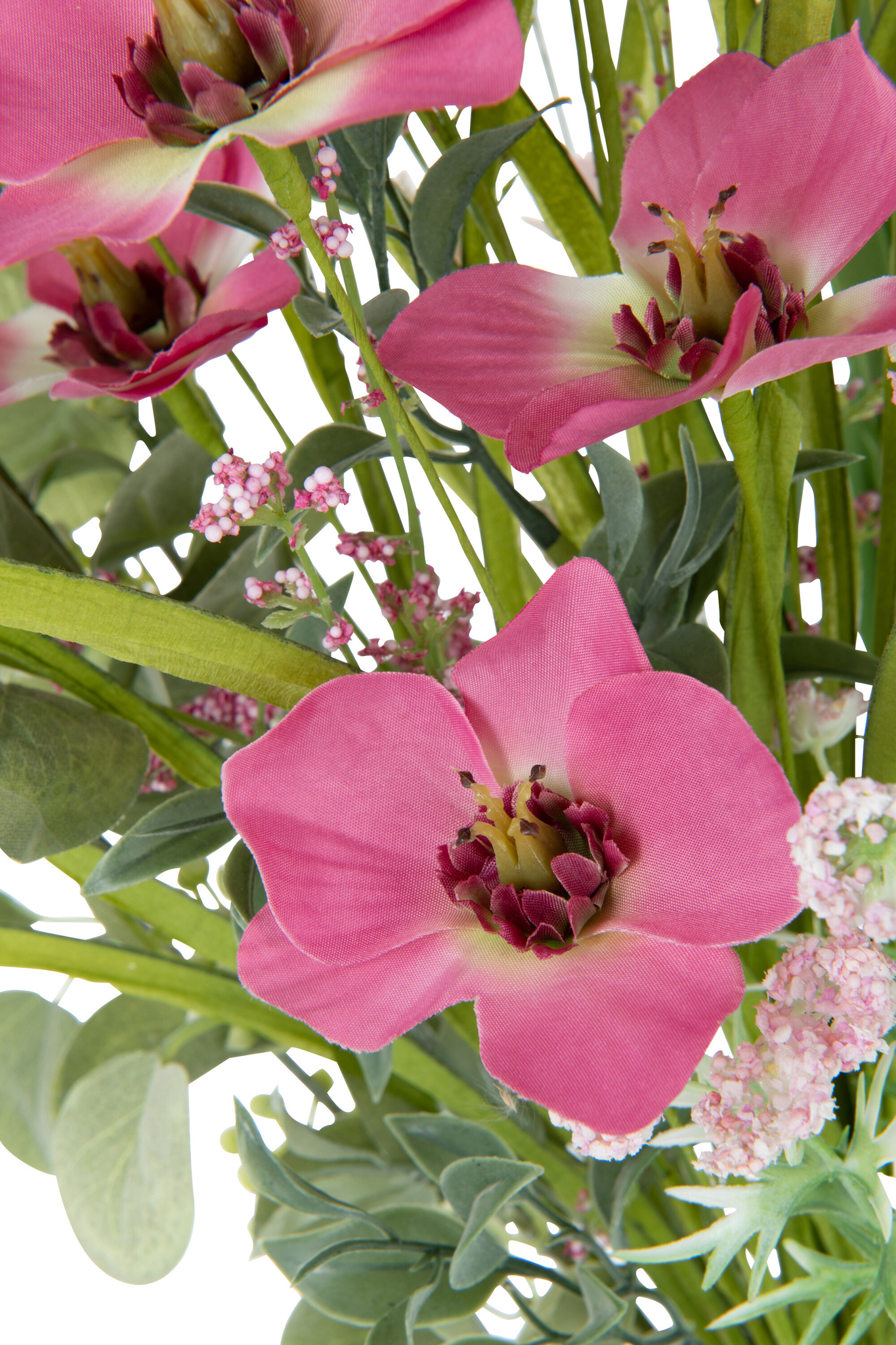 Kunstbloem Faustek Polyester Roze - Afbeelding 2