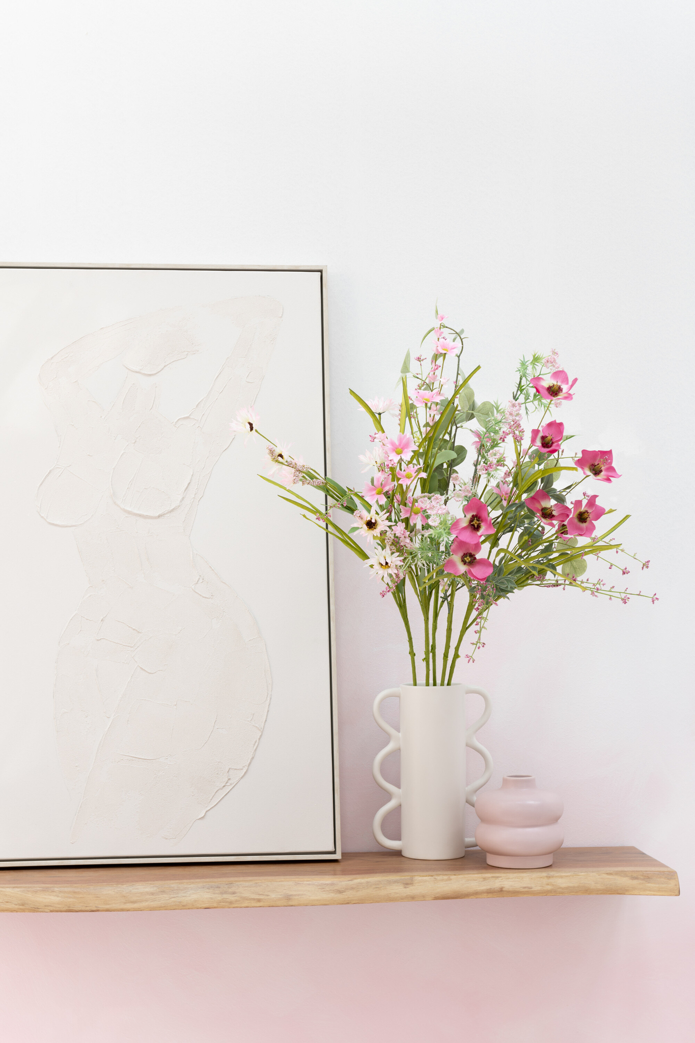 Kunstbloem Faustek Polyester Roze - Afbeelding 5