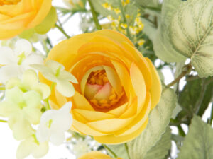 Kunstbloem Hauman Polyester Geel