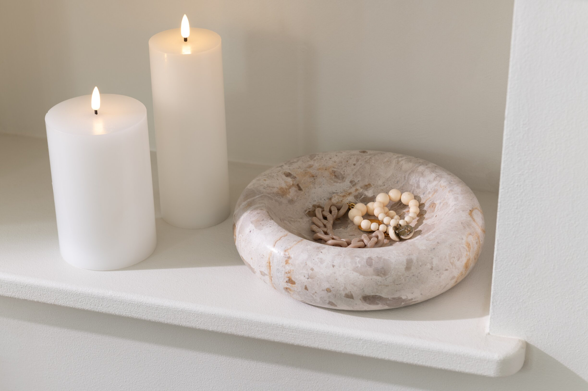 Kom Rune Marmer Beige