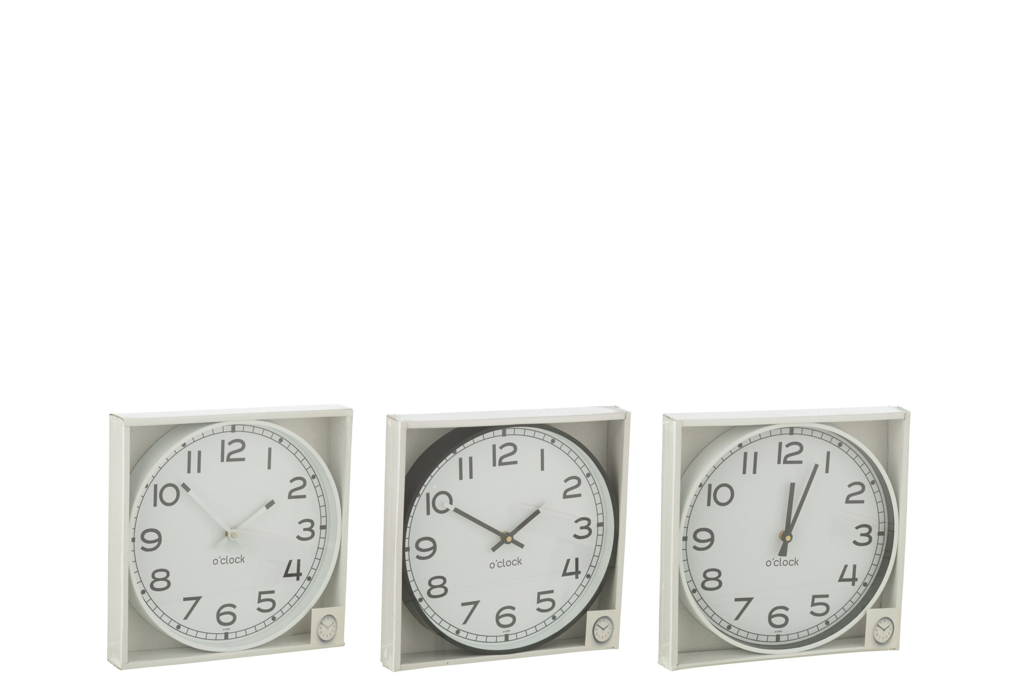 Wandklok Trinsonte Meerkleurig - Set van 3
