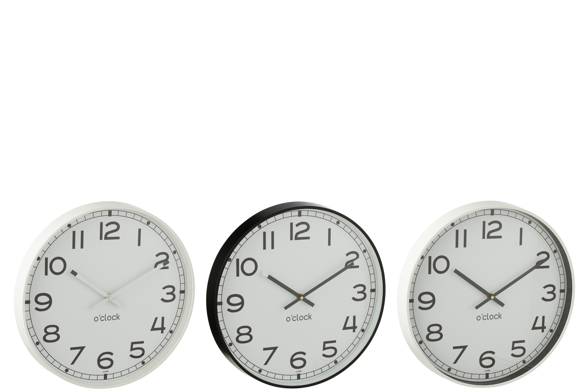 Wandklok Flornine Meerkleurig - Set van 3 - Afbeelding 2