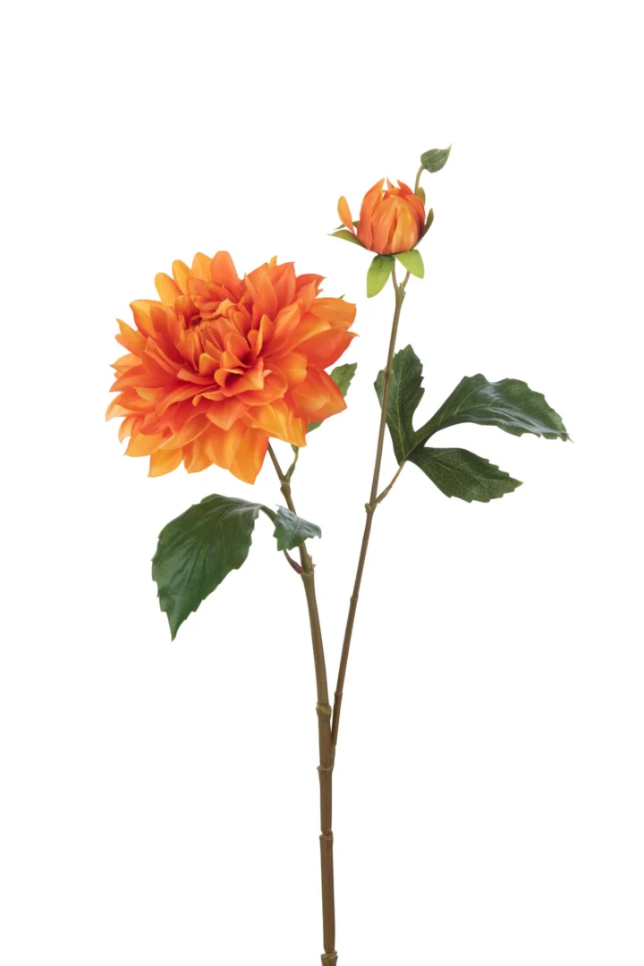 Kunstbloem Nauker Polyester Oranje - Afbeelding 2