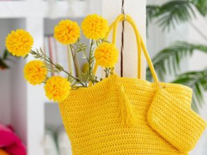Kunstbloem Comun Polyester Geel