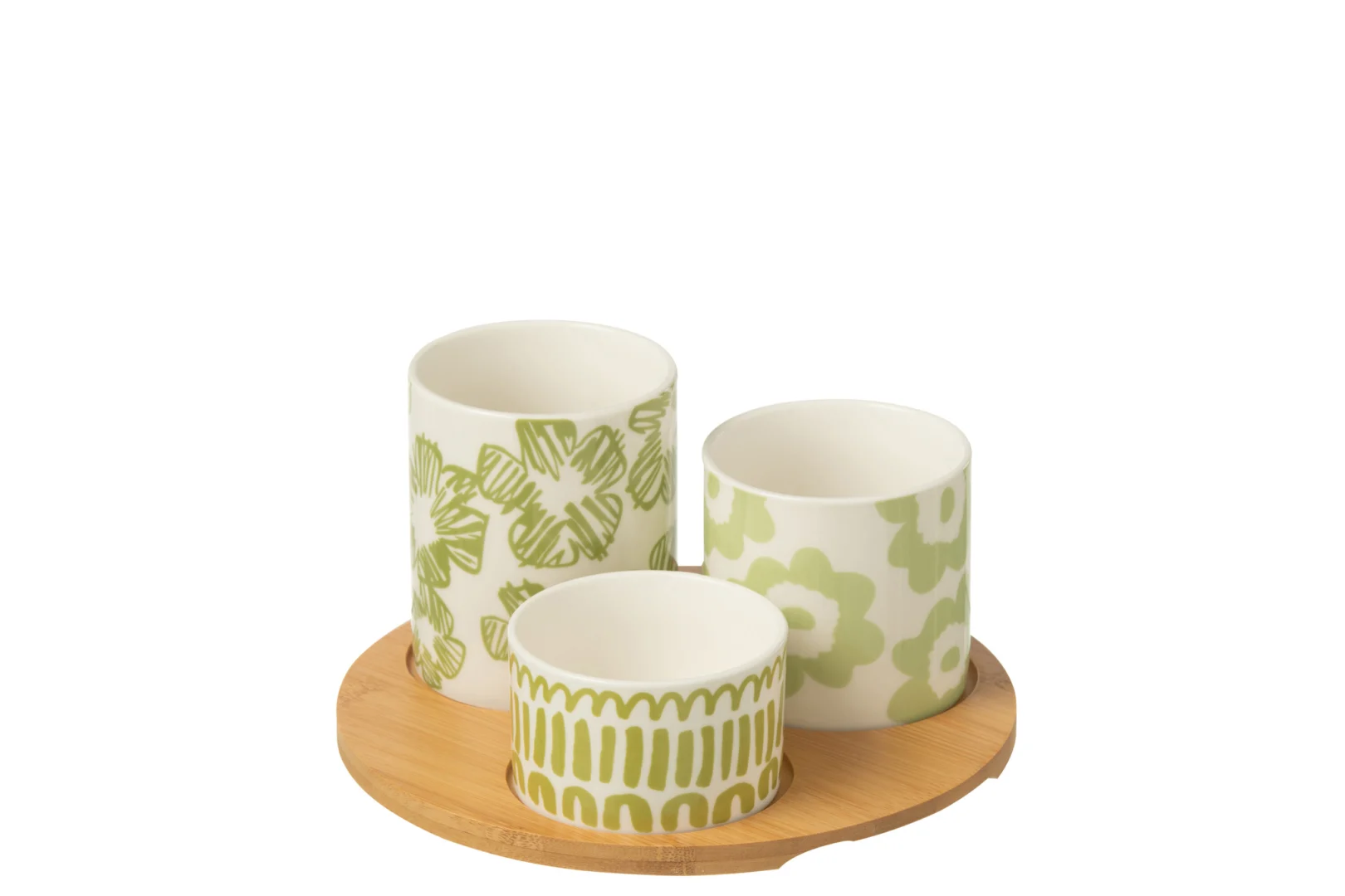 Serveerplank Taardero Keramiek Groen - Set van 3 - Afbeelding 6