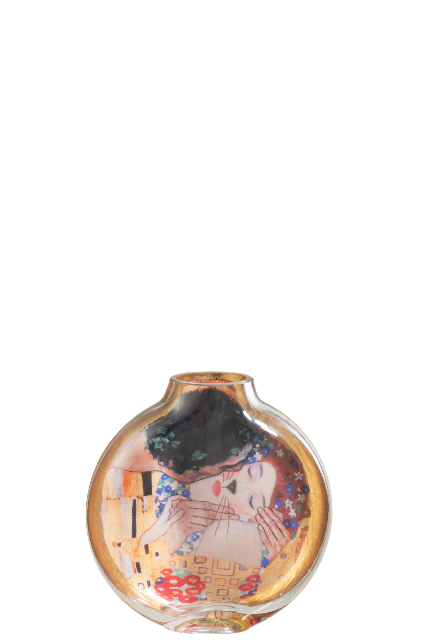 Vaas Loonsas Glas Meerkleurig H15 cm