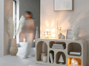 Decoratie Cardos Hout Wit