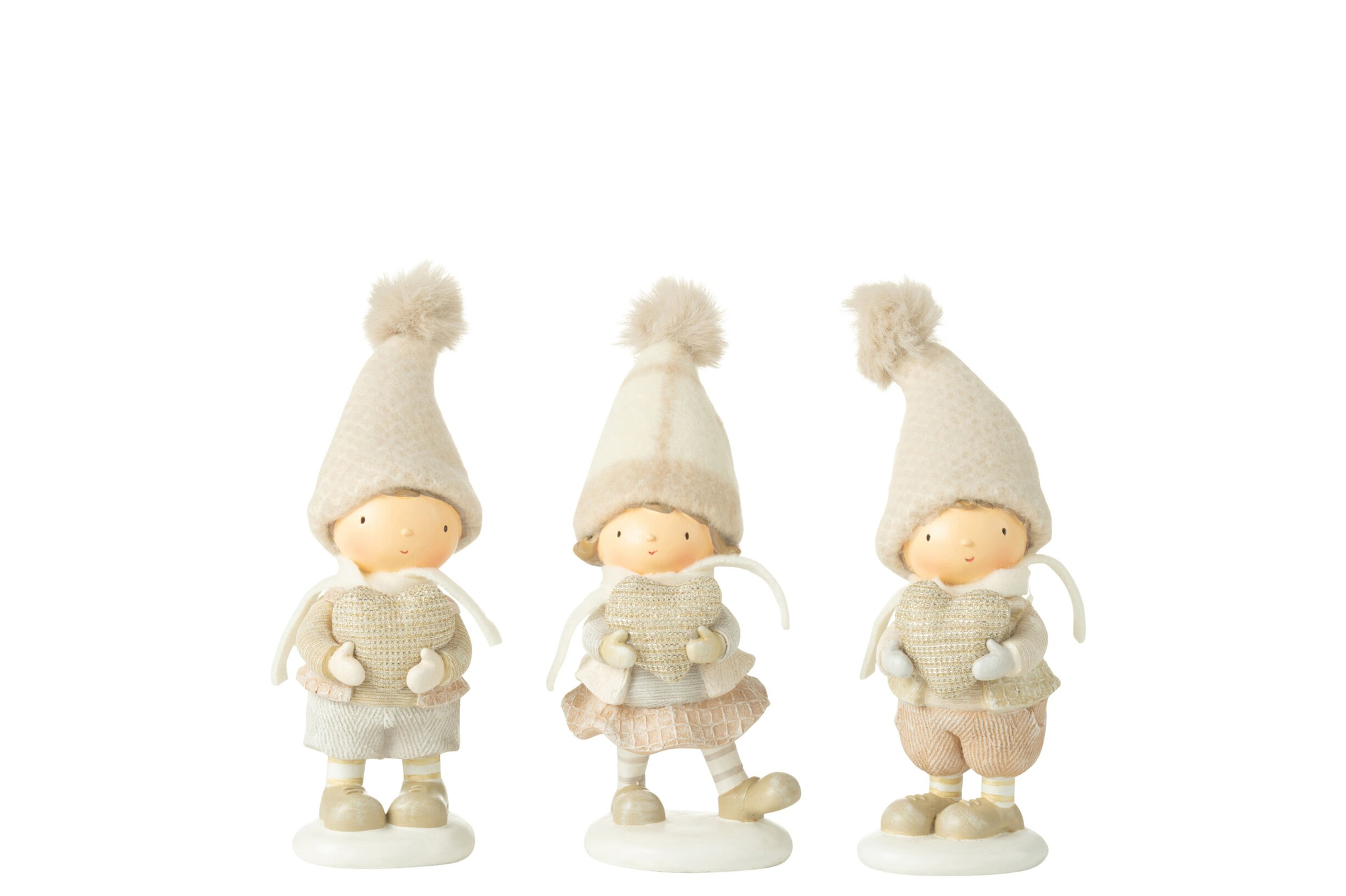 Woonaccessoire Haugesund Polyresin Beige - Set van 3
