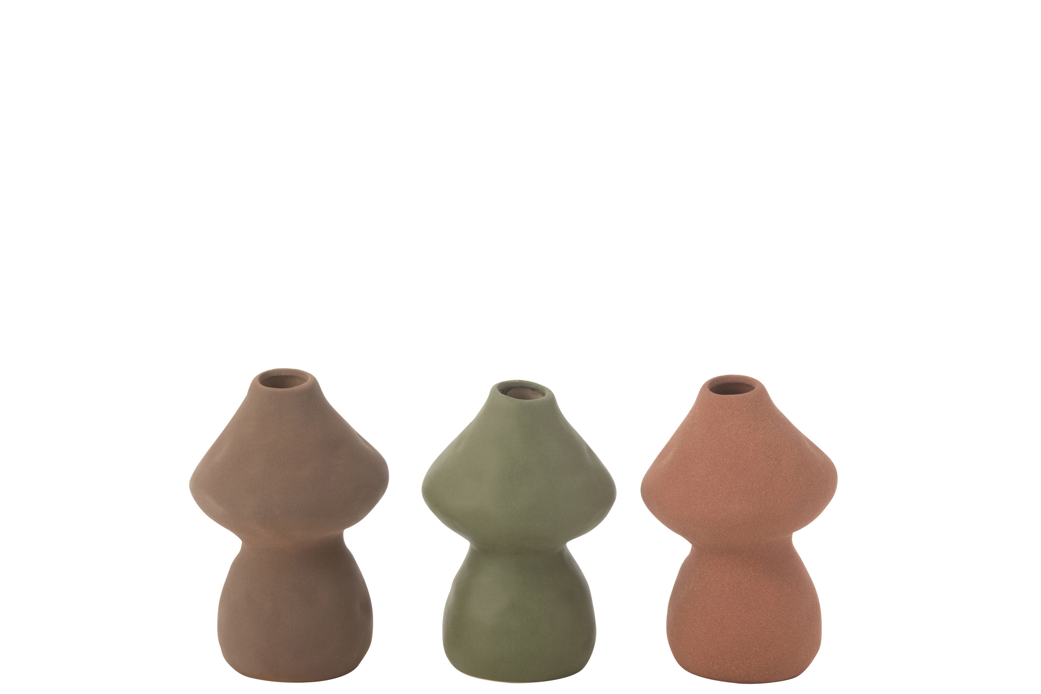 Decoratiefiguur Saadello Porselein Meerkleurig - Set van 3 - Afbeelding 2