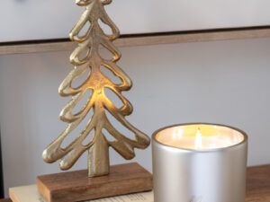 Kunstboom Slunse Aluminium Goud H21 cm