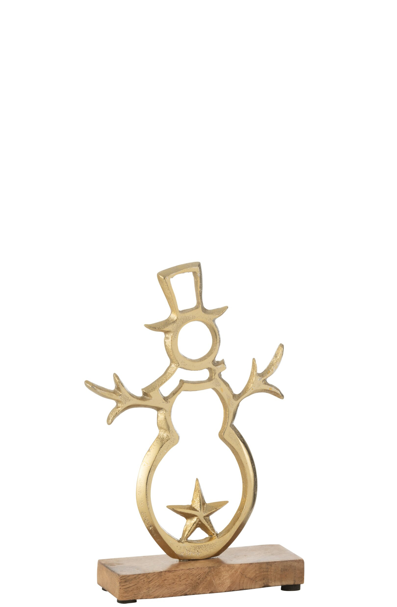 Decoratiefiguur Meiskero Aluminium Goud H21 cm