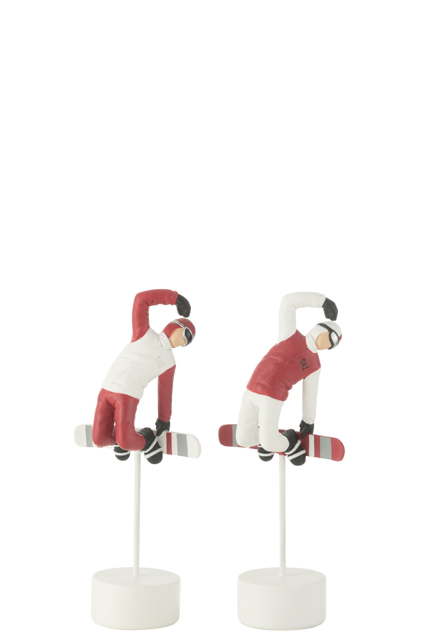 Beeld Skallino Polyresin Meerkleurig H28 cm - Set van 2 - Afbeelding 4