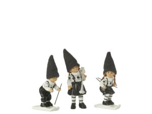 Beeld Storaro Polyresin Meerkleurig H15 cm - Set van 3