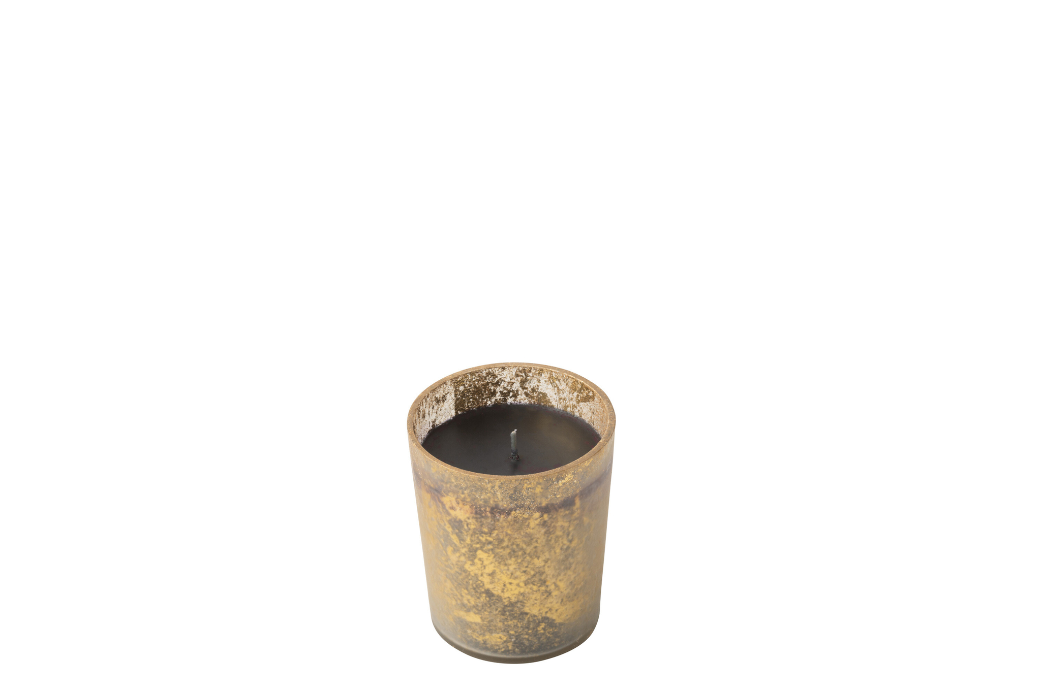 Traunnak geurkaars in goud glas, compacte woonaccessoire met luxe uitstraling en donkere was