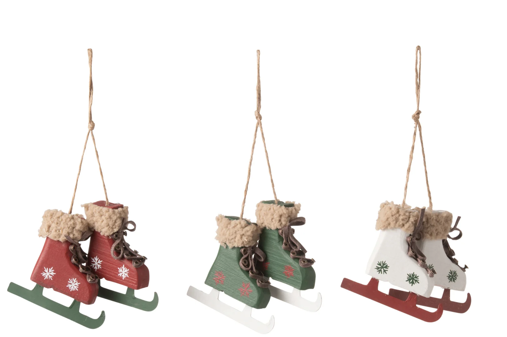 Decoratiehanger Vuvesta Hout Meerkleurig - Set van 3 - Afbeelding 2