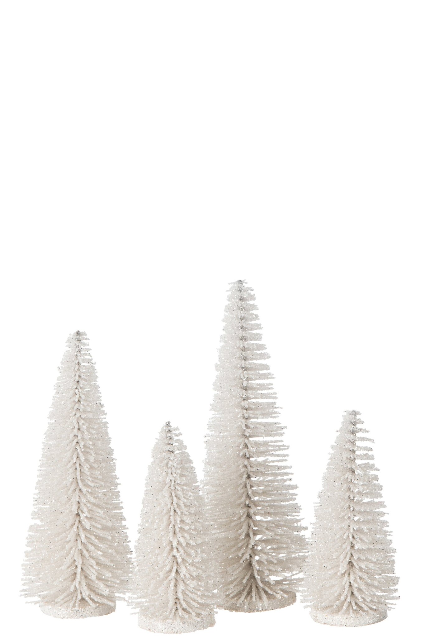 Kerstboom Tulello Kunststof Wit H15 cm - Set van 4 - Afbeelding 2