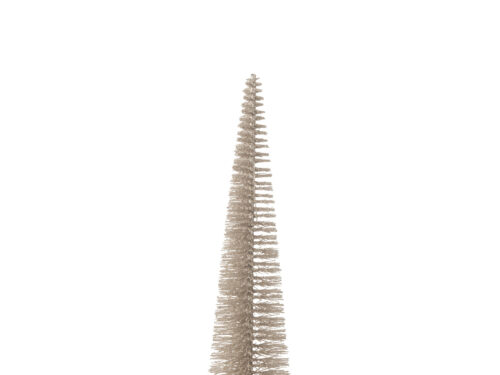 Kerstboom Faarnon kunststof grijs, slank met glitterafwerking, H39 cm, feestelijke woondecoratie