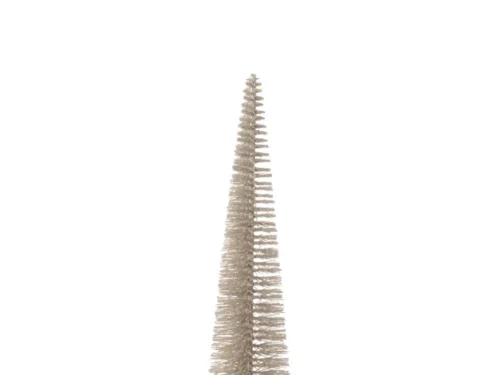 Kerstboom Faarnon kunststof grijs, slank met glitterafwerking, H39 cm, feestelijke woondecoratie