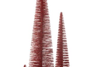Kerstboom Klauldira Kunststof Rood H61 cm