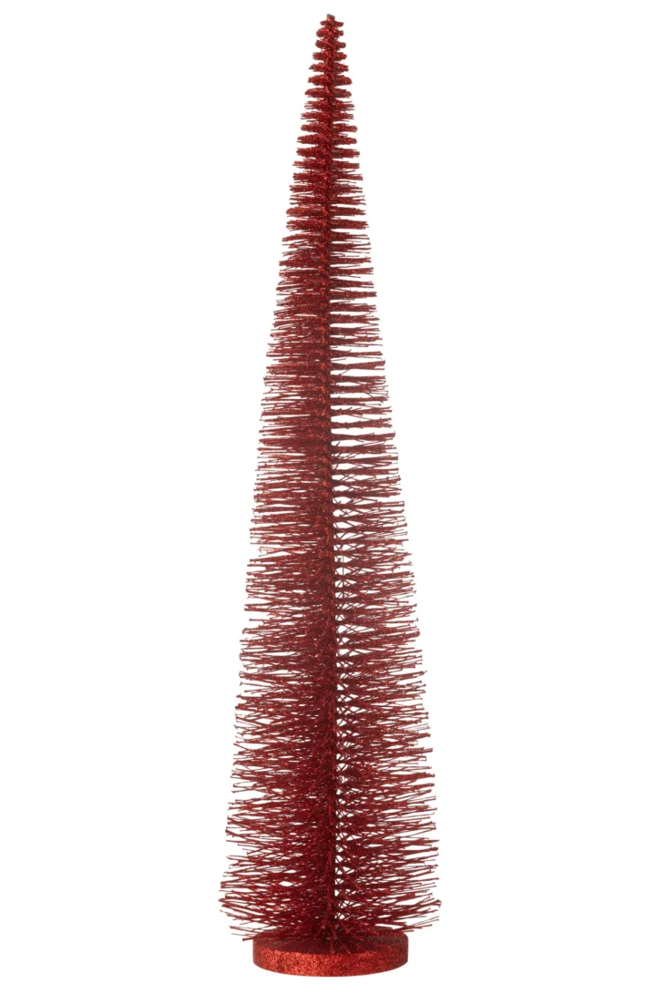 Kerstboom Klauldira Kunststof Rood H61 cm - Afbeelding 2