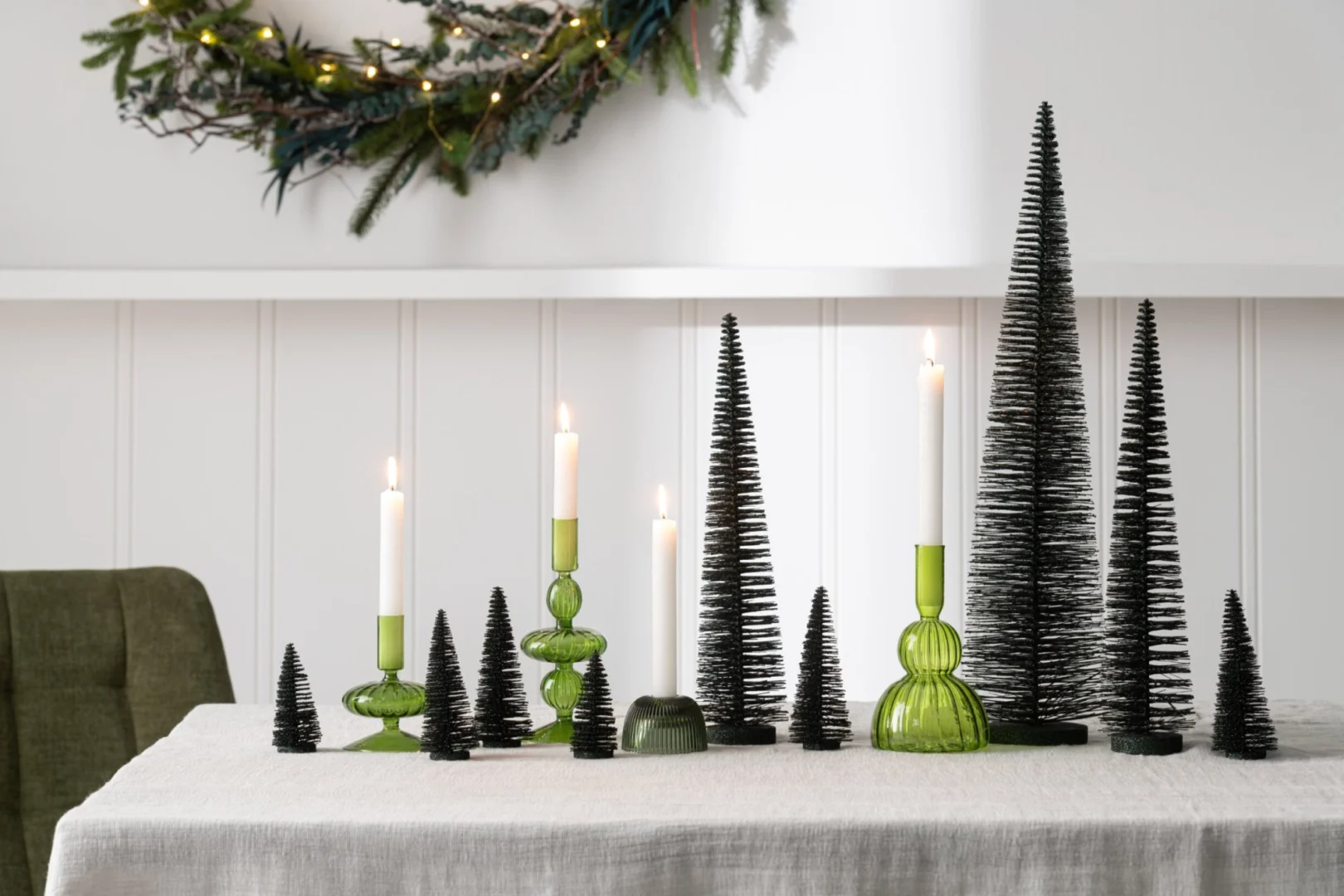 Kerstboom Jukio Kunststof Groen H61 cm - Afbeelding 2