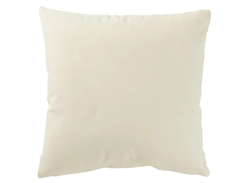 Kussen Cessona Wit 45x45 cm, vierkant sierkussen van katoen in zachte naturel tint
