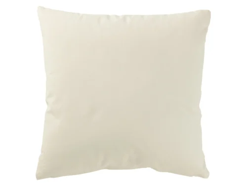 Kussen Paudoro Wit 45x45 cm, vierkant sierkussen van 100% katoen met zachte, rustige uitstraling