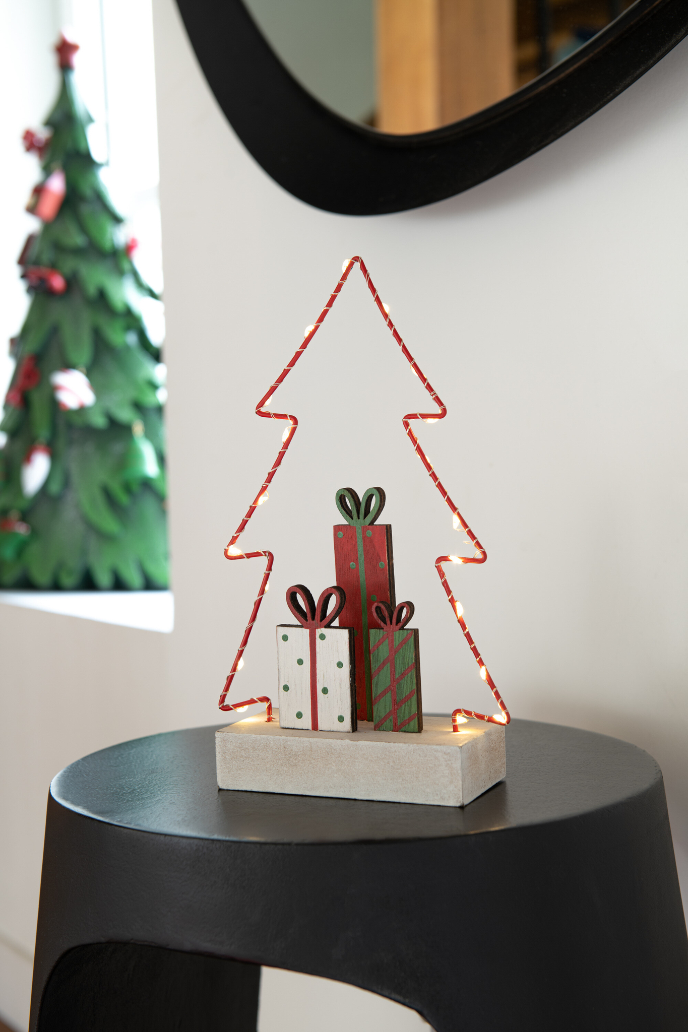 Kerstboom Maatek Hout Meerkleurig H25 cm - Afbeelding 3