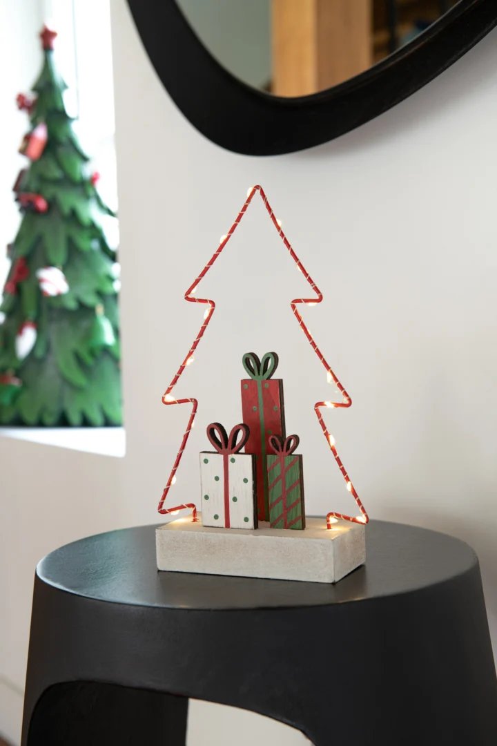 Kerstboom Maatek Hout Meerkleurig H25 cm - Afbeelding 3