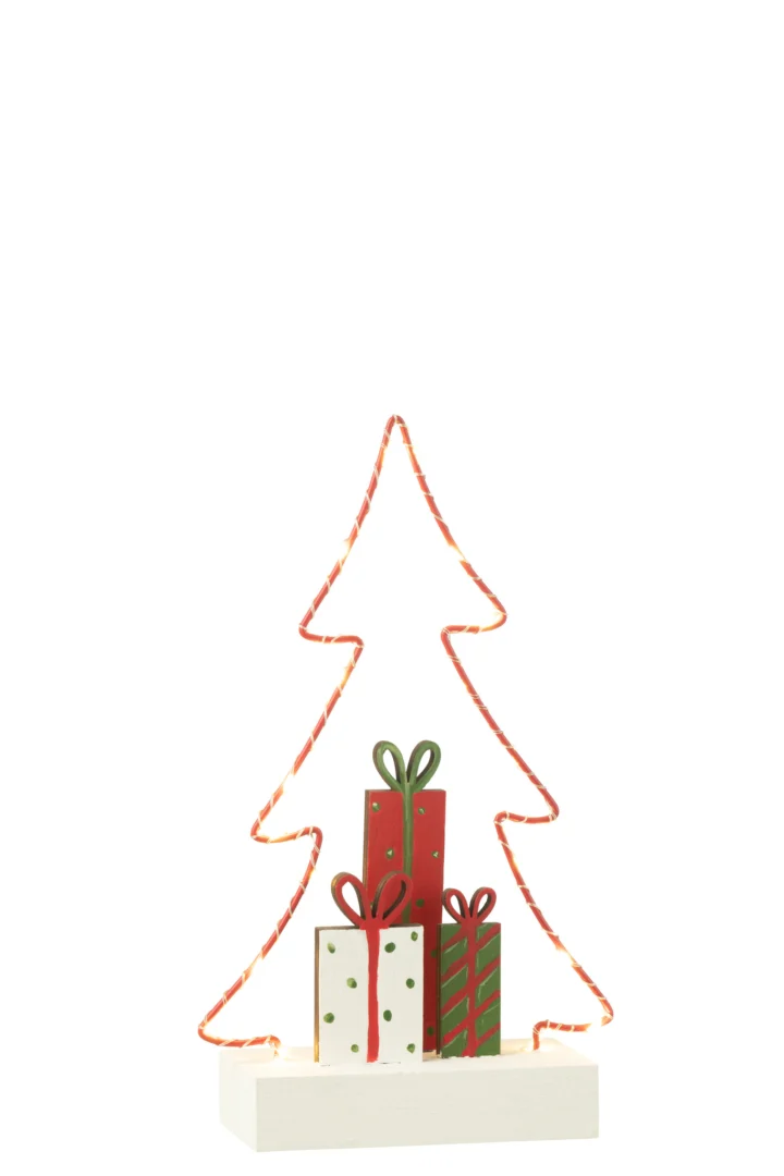 Kerstboom Maatek Hout Meerkleurig H25 cm - Afbeelding 4
