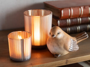 Decoratiefiguur Spa Porselein Bruin - Set van 2