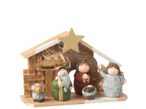 Kerststal Kirnoro Porselein Meerkleurig