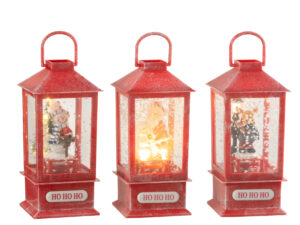 Windlicht Floormura Polyresin Meerkleurig H19 cm - Set van 3